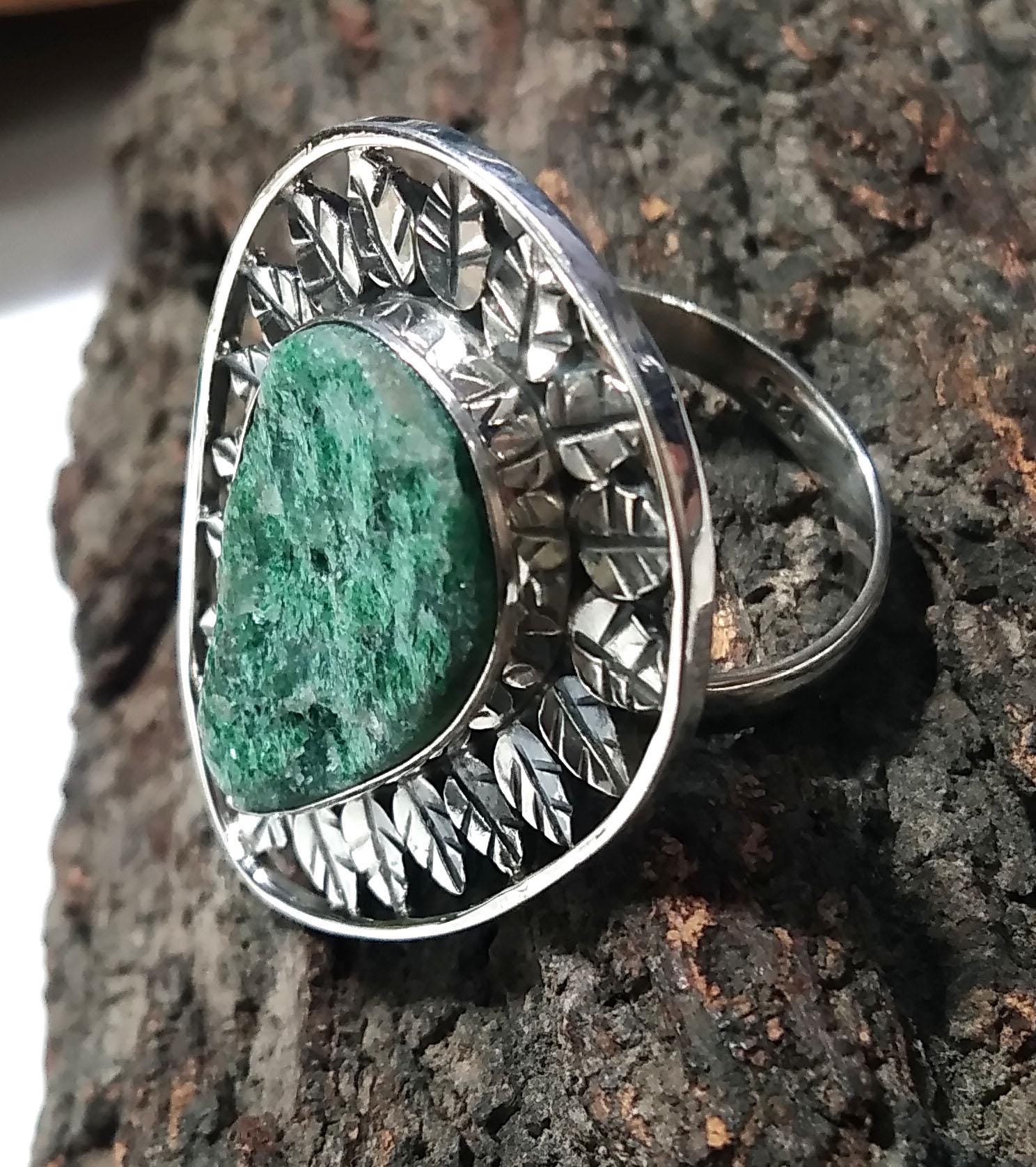 Malachite Druzy Ring ! 925 Starling Silver Ring, Natural Gemstone Malachite Druzy Ring, Very Beautiful Leaf Stylish Ring, For Girls & Woman.
