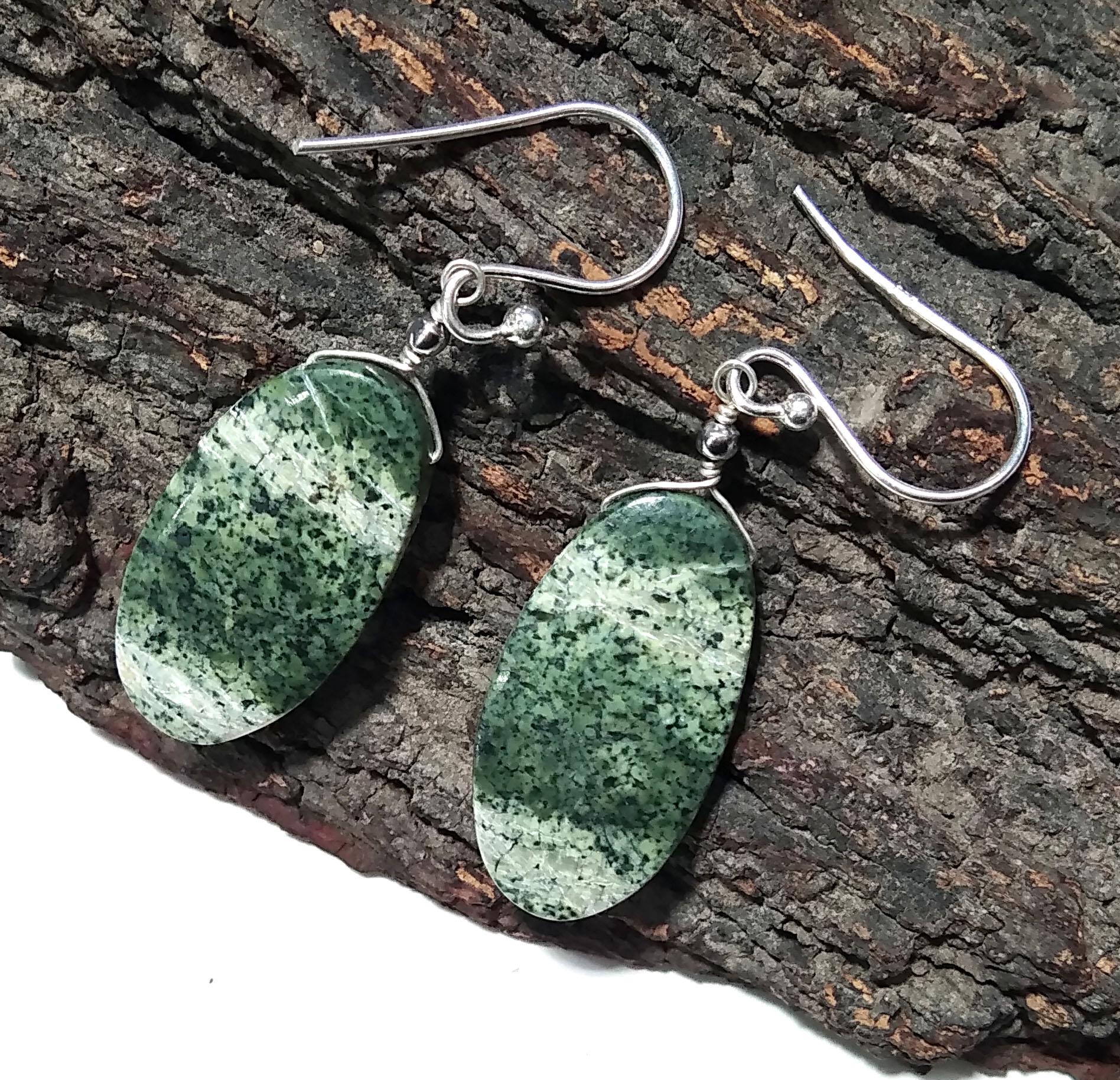 Natural Green Swiss Opal Gemstone Earring, Solid 925 Starling Silver Earring, Beautiful Swiss Opal Stone Size 30x13mm Gift For Girls & Women