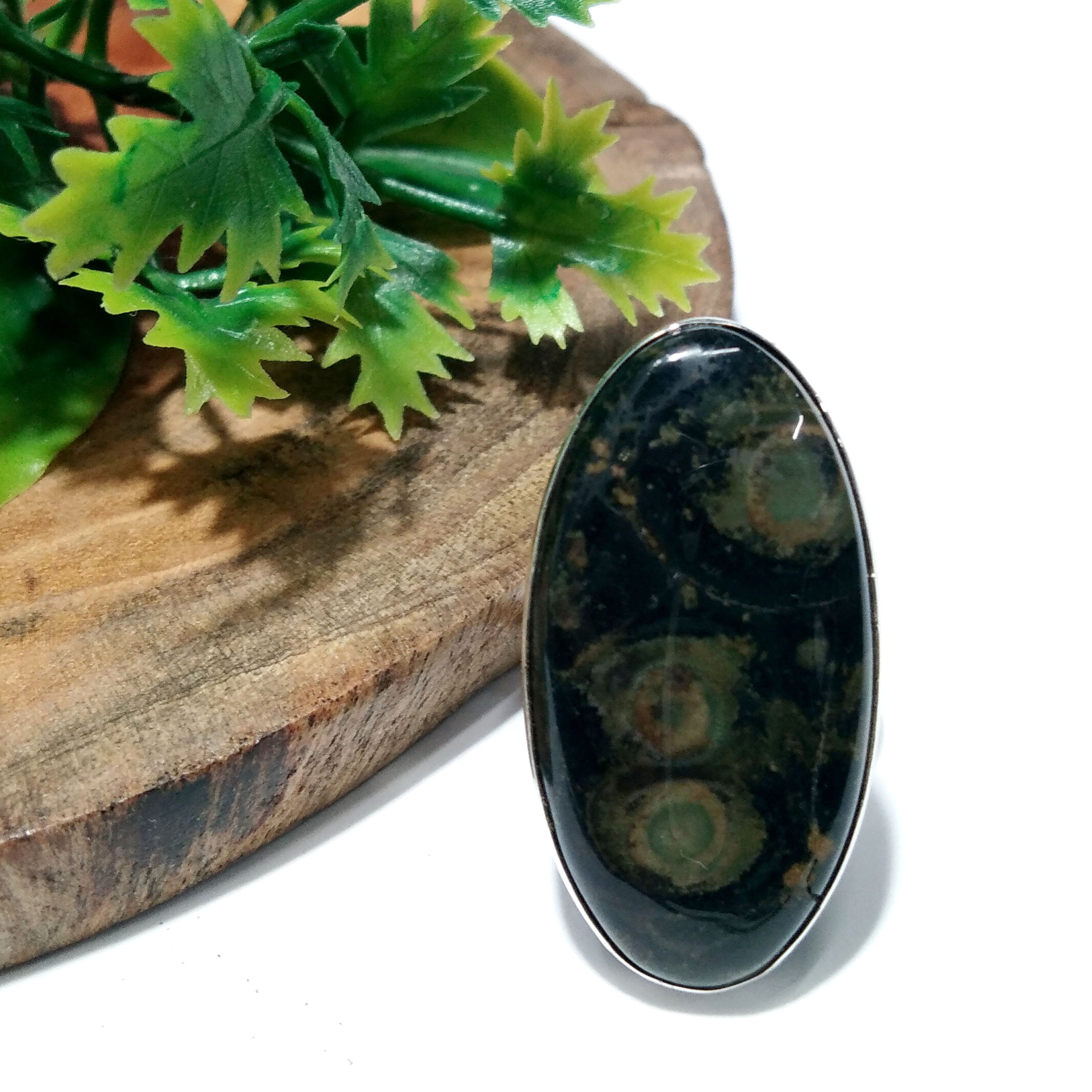 Natural Star Galaxy Jasper Gemstone Ring, 925 Solid Starling Silver Ring, Star Galaxy Stone Size 33x17 mm Handmade Ring, Gift Birthday Ring