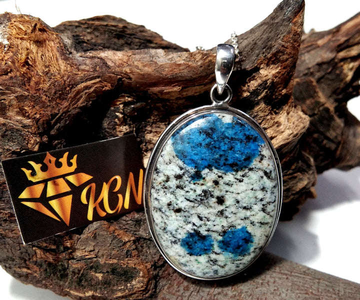 Natural K2 Jasper Gemstone Pendant, 925 Sterling Silver Pendant Healing Crystal, K2 Jasper Stone Pendant Chain Necklace Jewelry Gift For Her