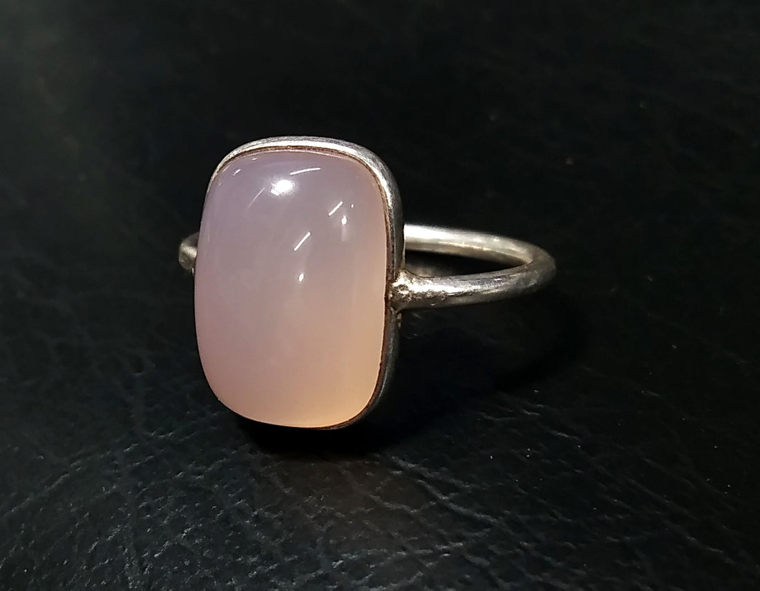 Natural Rose Quartz  Gemstone Ring, 925 Sterling Silver Ring, Beautiful Rose Quartz Stone Size 14x10mm Handmade Statement Gift Birthday Ring