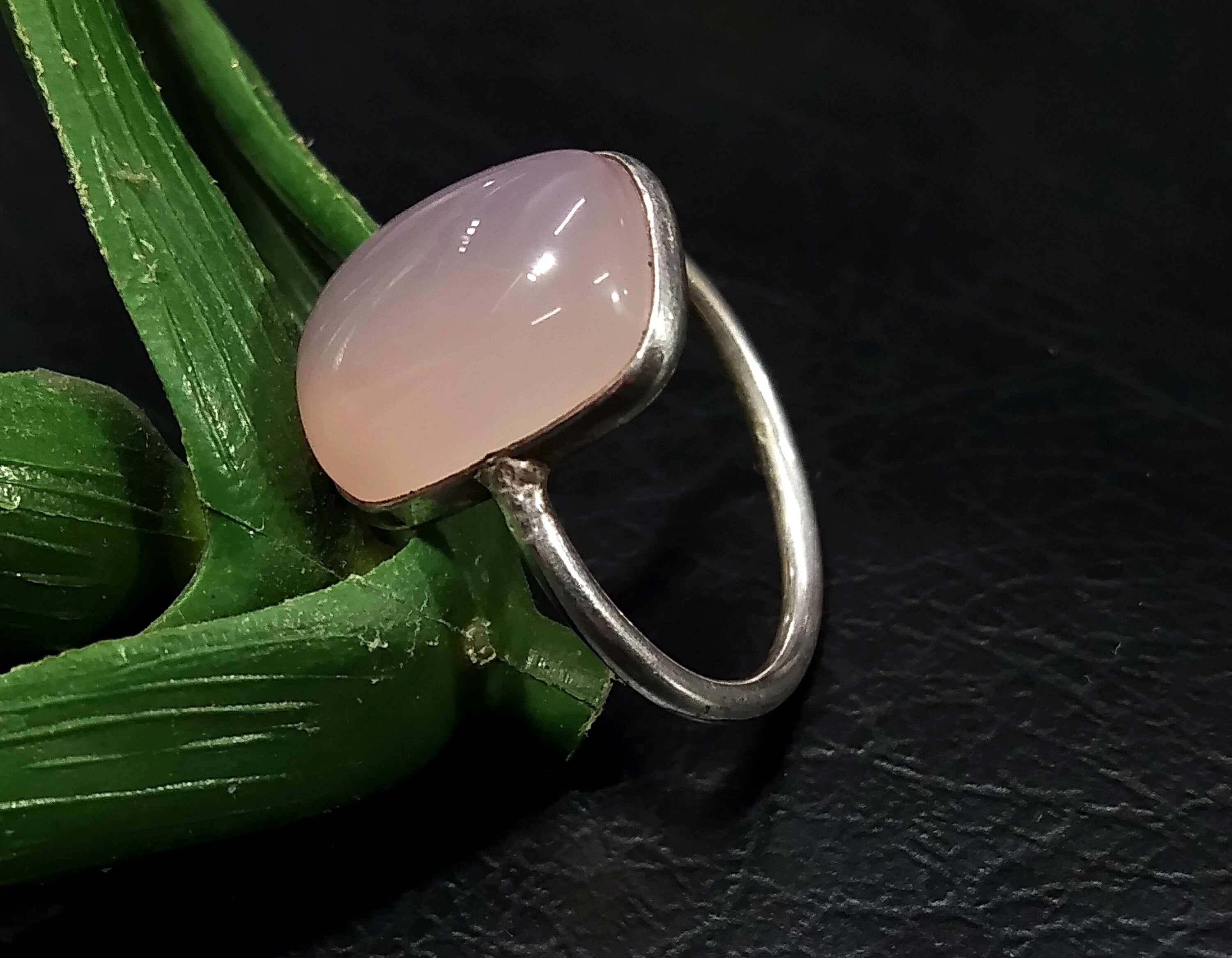 Natural Rose Quartz  Gemstone Ring, 925 Sterling Silver Ring, Beautiful Rose Quartz Stone Size 14x10mm Handmade Statement Gift Birthday Ring