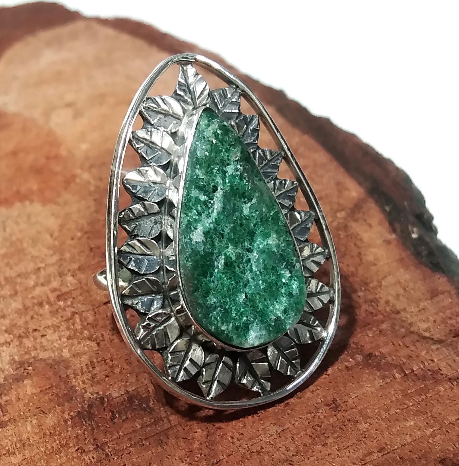 Malachite Druzy Ring ! 925 Starling Silver Ring, Natural Gemstone Malachite Druzy Ring, Very Beautiful Leaf Stylish Ring, For Girls & Woman.