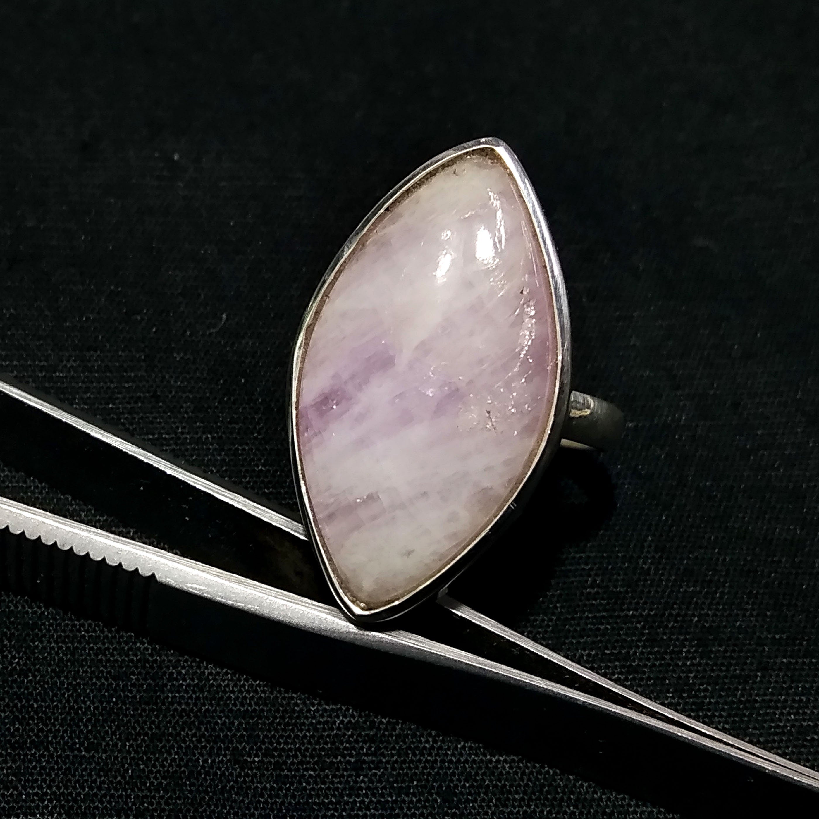 Natural Kunzite Gemstone Ring, 925 Solid Starling Silver Ring, Jewelry Stone Size 27x16 mm Statement Ring, Gift Wedding Ring, Birthday Ring