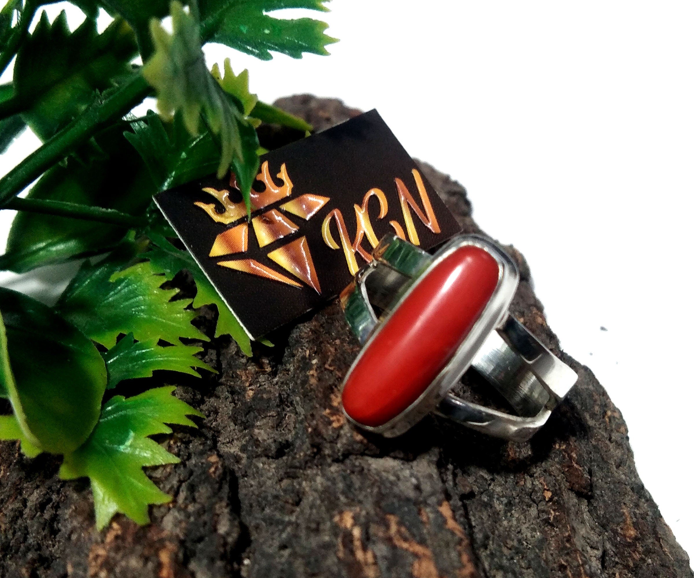 Natural Italian Red Coral Ring, With 925 Sterling Silver Ring, Handmade Making Coral Ring, Wedding/Anniversary Gift For Girls/Women Ring