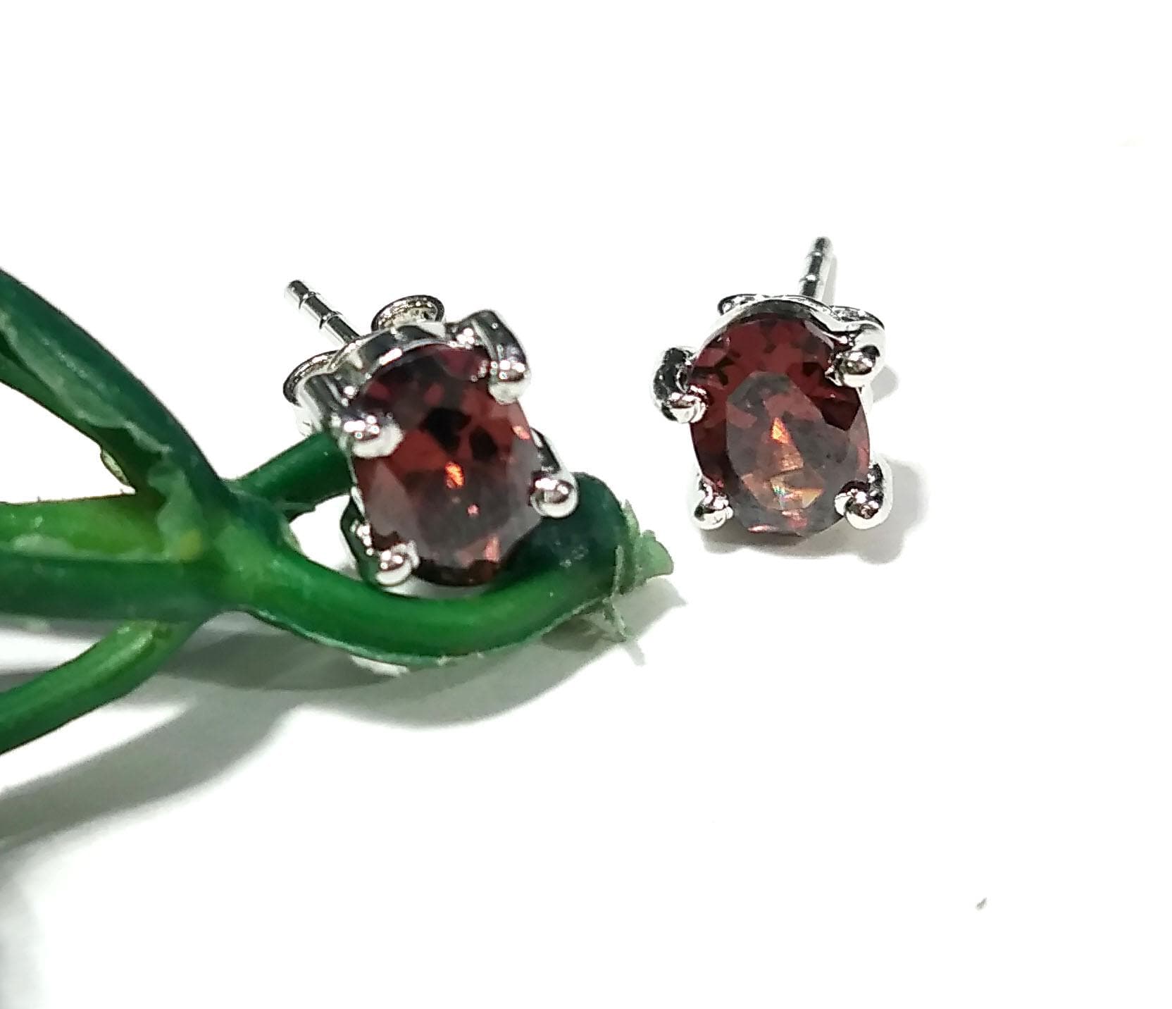 Natural Beer Quartz Stud Earrings, 925 Starling Silver Earring, Beer Quartz Gemstone Oval Shape Stud Earrings, Gift For Girls & Women Studs