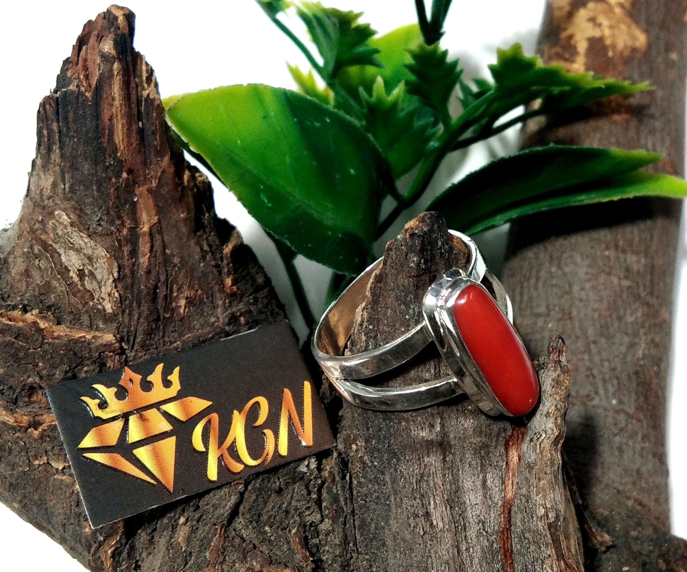Natural Italian Red Coral Ring, With 925 Sterling Silver Ring, Handmade Making Coral Ring, Wedding/Anniversary Gift For Girls/Women Ring