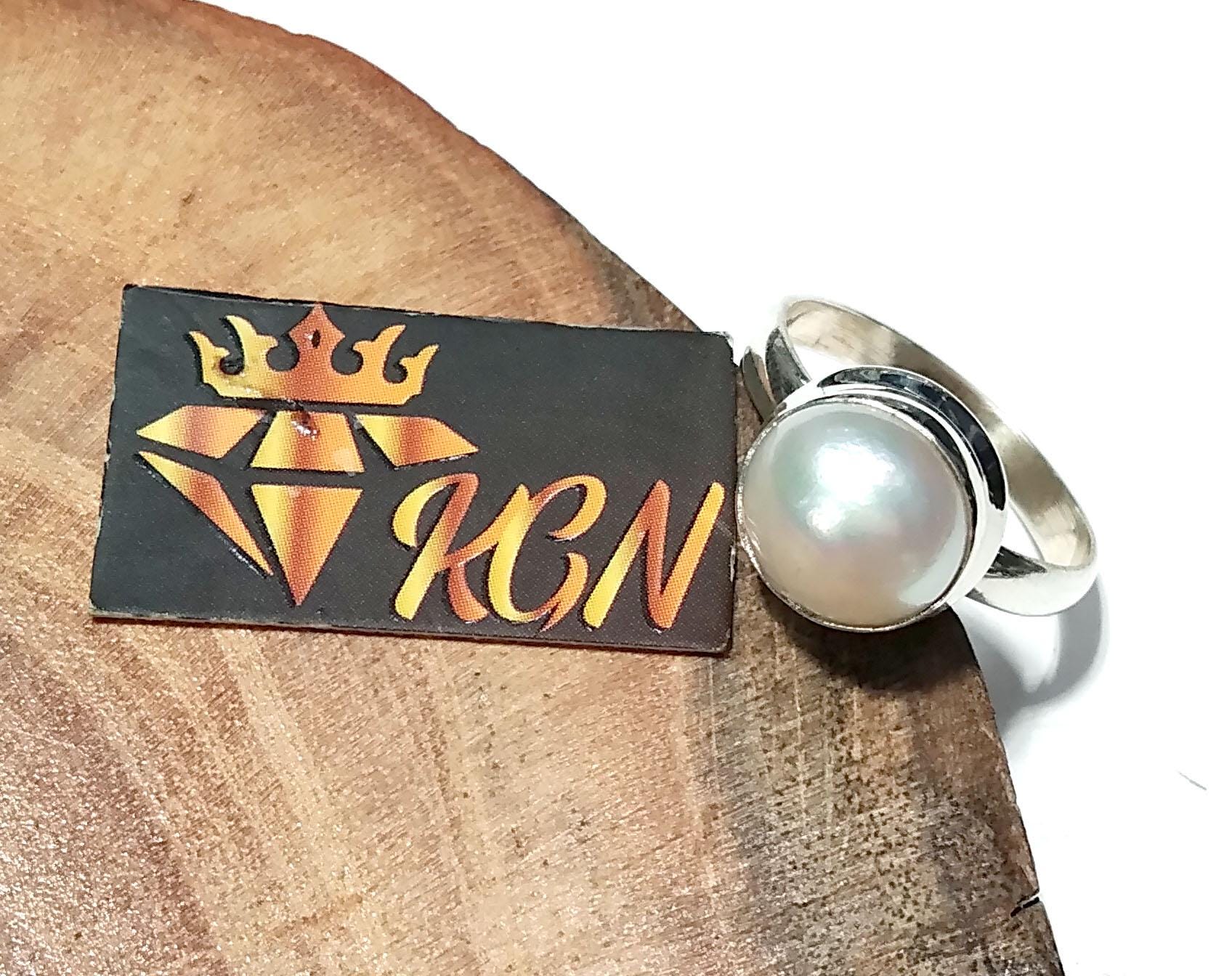 Natural Fresh Water Baroque Pearl Gemstone Ring, Solid 925 Sterling Silver Ring, Top Quality Pearl Stone Handmade Ring, Gift Christmas Ring