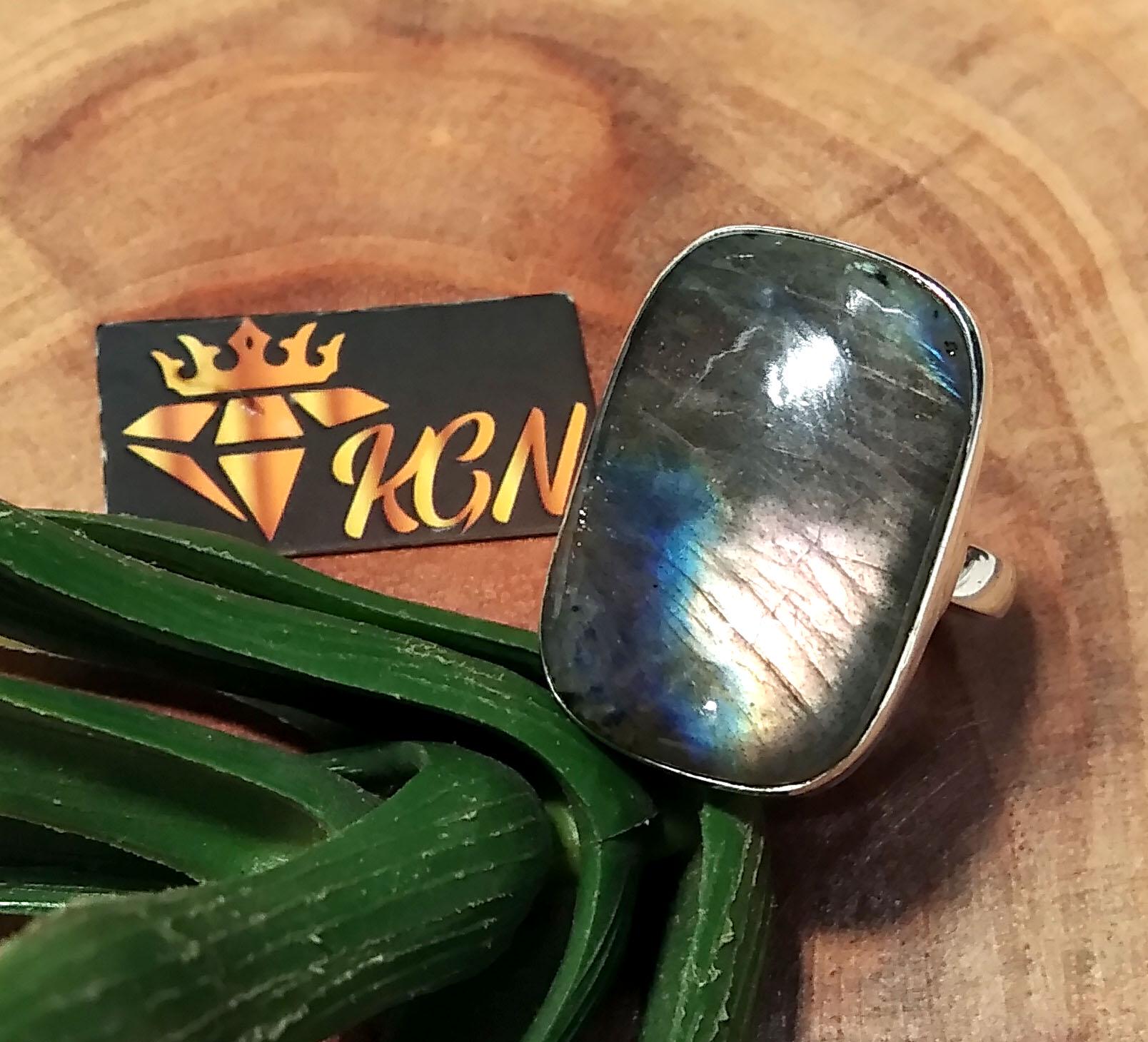 Natural Purple Fire Labradorite Gemstone Ring, Specrtolite Labradorite Ring, 925 Solid Sterling Silver Ring, Amazing Design Labradorite Ring