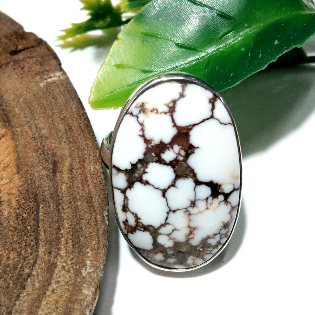 Natural Wild Horse Magnesite Gemstone Ring, 925 Solid Sterling Silver Ring, Wild Horse Stone Size 29x18 mm Handmade Ring, Birthday Ring