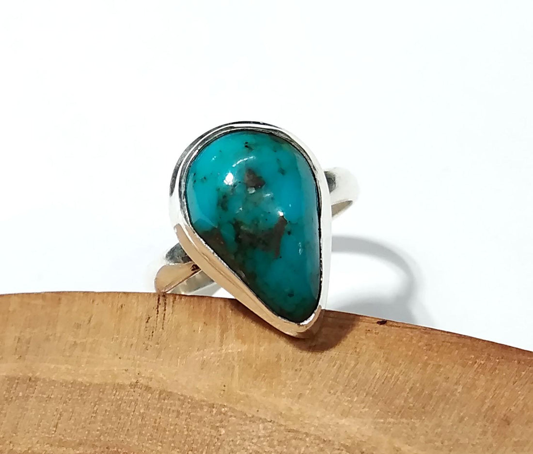 Natural High Quality Persian Turquoise Ring, 925 Sterling Silver Ring Jewelry, Gemstone Ring, Gift Birthday Ring, Handmade Jewelry Ring