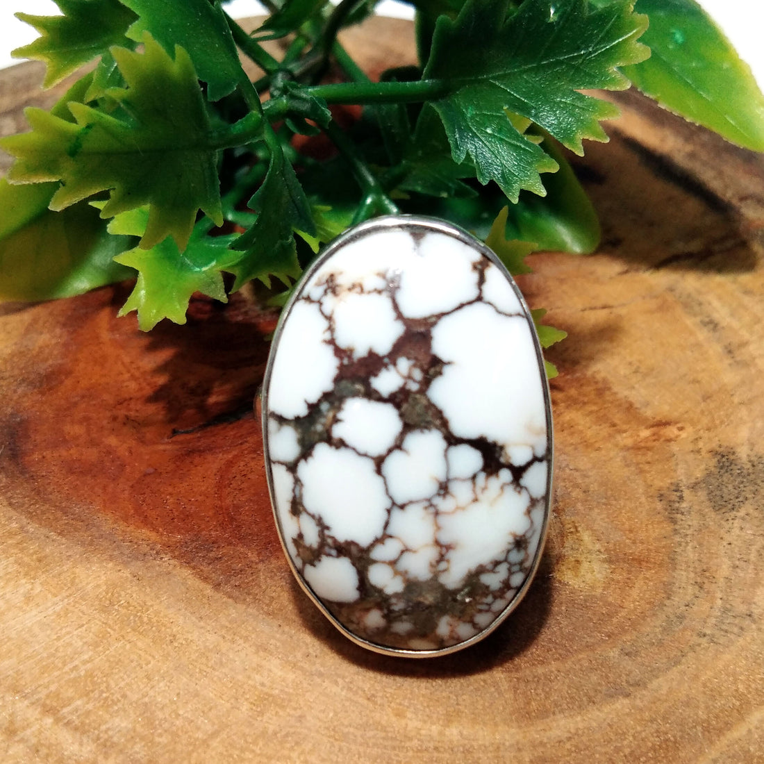 Natural Wild Horse Magnesite Gemstone Ring, 925 Solid Sterling Silver Ring, Wild Horse Stone Size 29x18 mm Handmade Ring, Birthday Ring