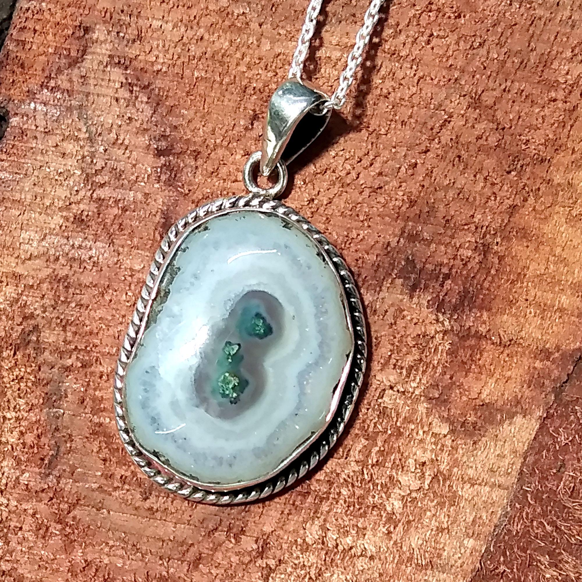 Natural Solar Quartz Gemstone Pendant Chain Necklace, 925 Starling Silver Pendant, Necklace Handmade Jewelry Stone Size 24x18mm Gift Pendant