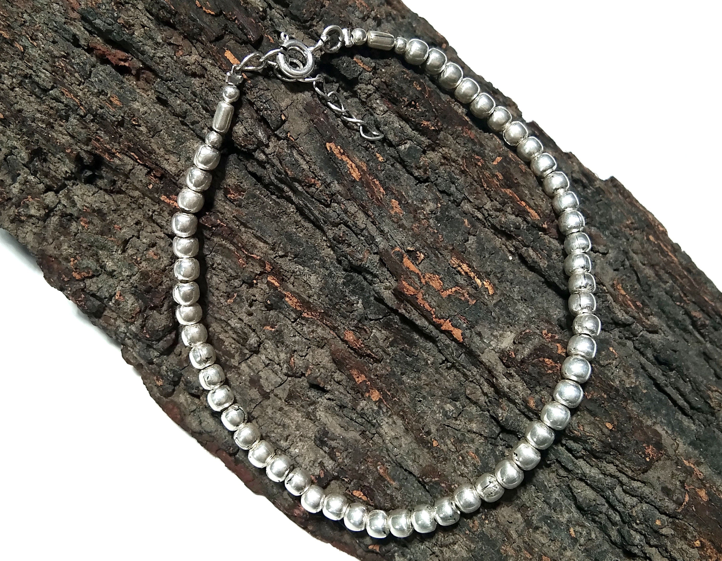 Solid 925 Sterling Silver Bracelet, 3mm Solid Sterling Silver Bracelet, Gift For Men/Women, Handmade Making Silver Bracelet Jewelry