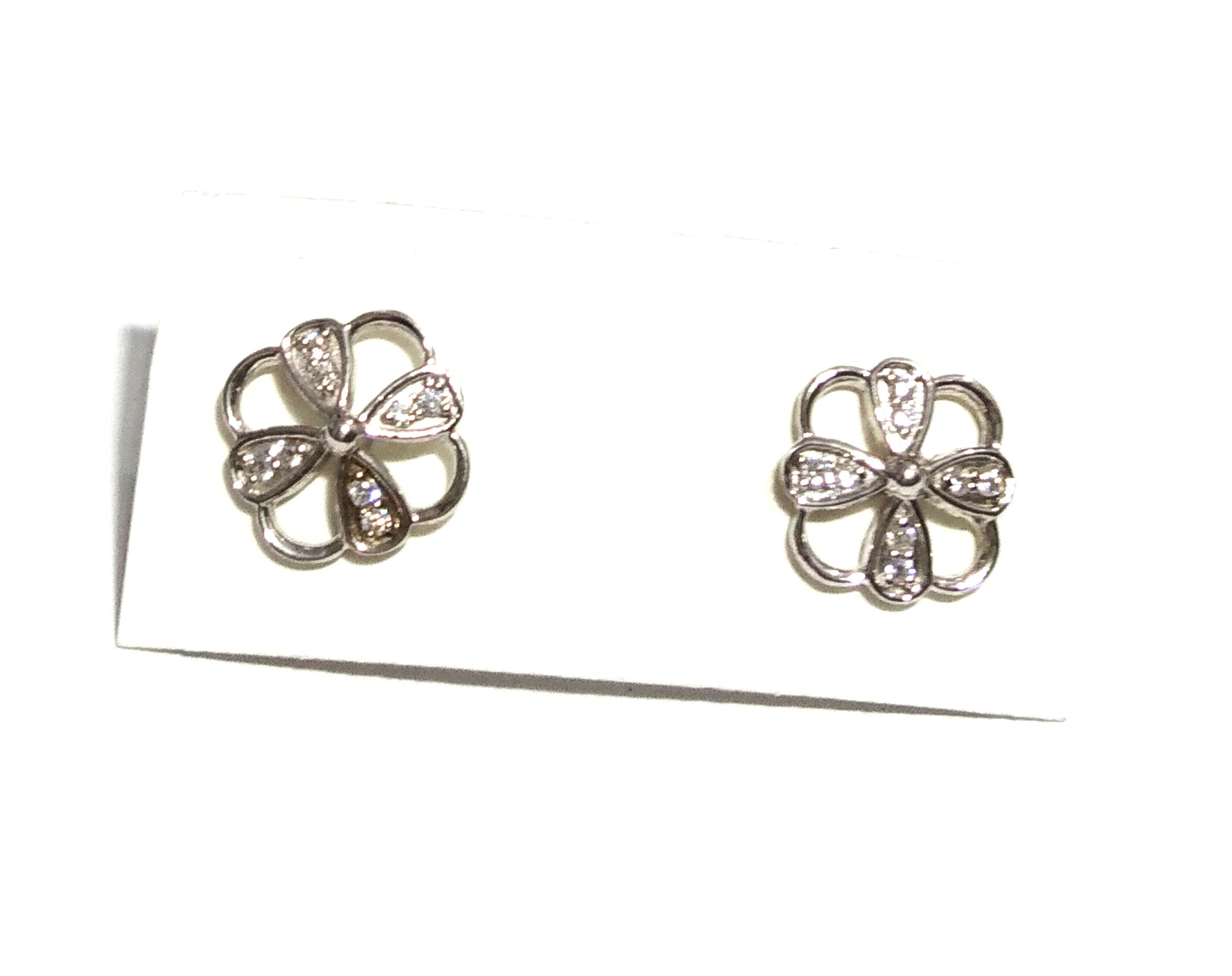 Amazing White Zircon Stone Design Stud Earring, 925 Solid Starling Silver Stud Handmade Earring, Unique Studs Gift Women Earring Studs