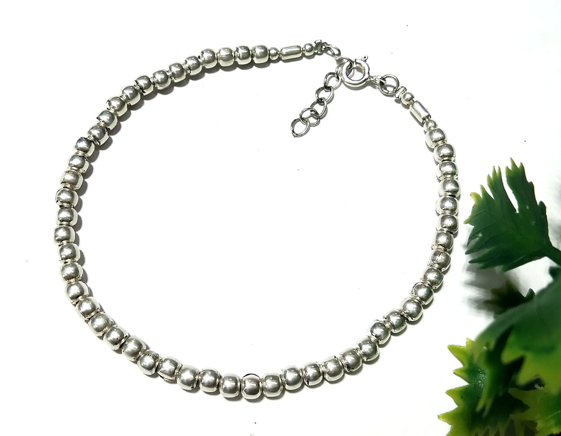 Solid 925 Sterling Silver Bracelet, 3mm Solid Sterling Silver Bracelet, Gift For Men/Women, Handmade Making Silver Bracelet Jewelry