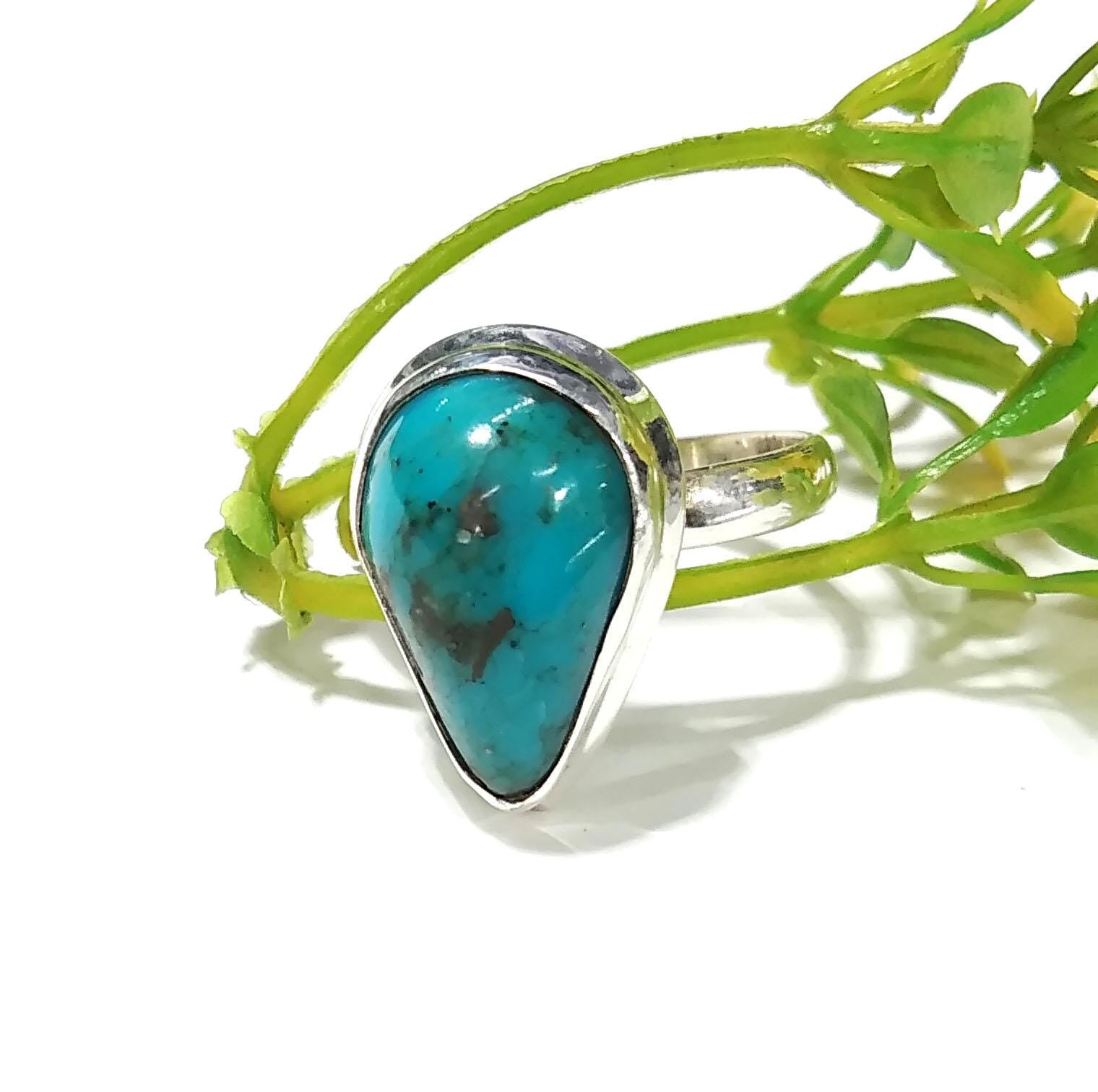 Natural High Quality Persian Turquoise Ring, 925 Sterling Silver Ring Jewelry, Gemstone Ring, Gift Birthday Ring, Handmade Jewelry Ring