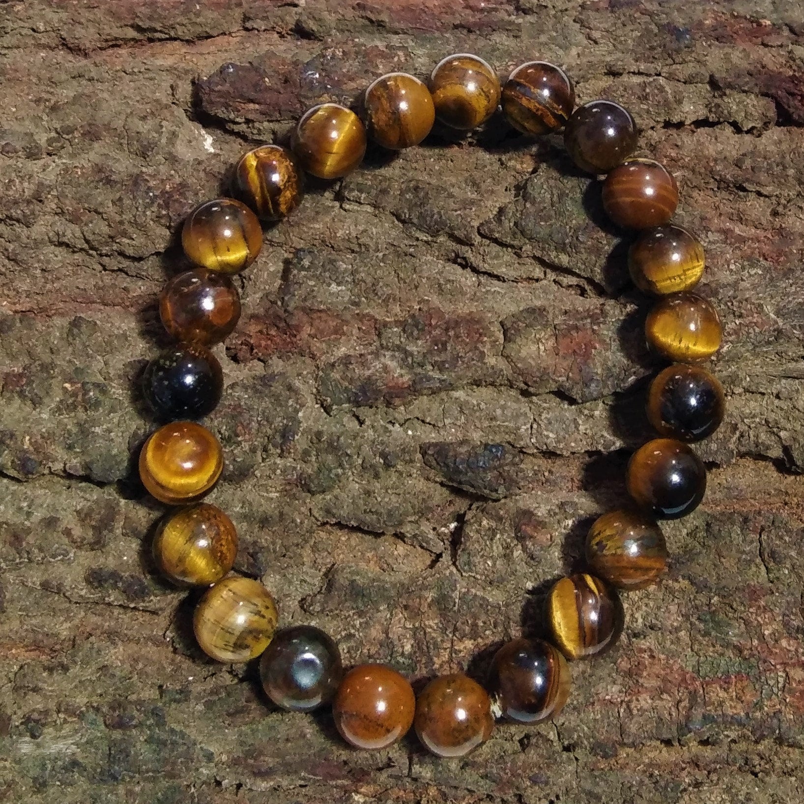 Natural Tigers Eye Bracelet Beads Gemstone, Anxiety Bracelet, Healing Bracelet Crystal Stone Size 8x8 mm Gift Easter day Bracelet