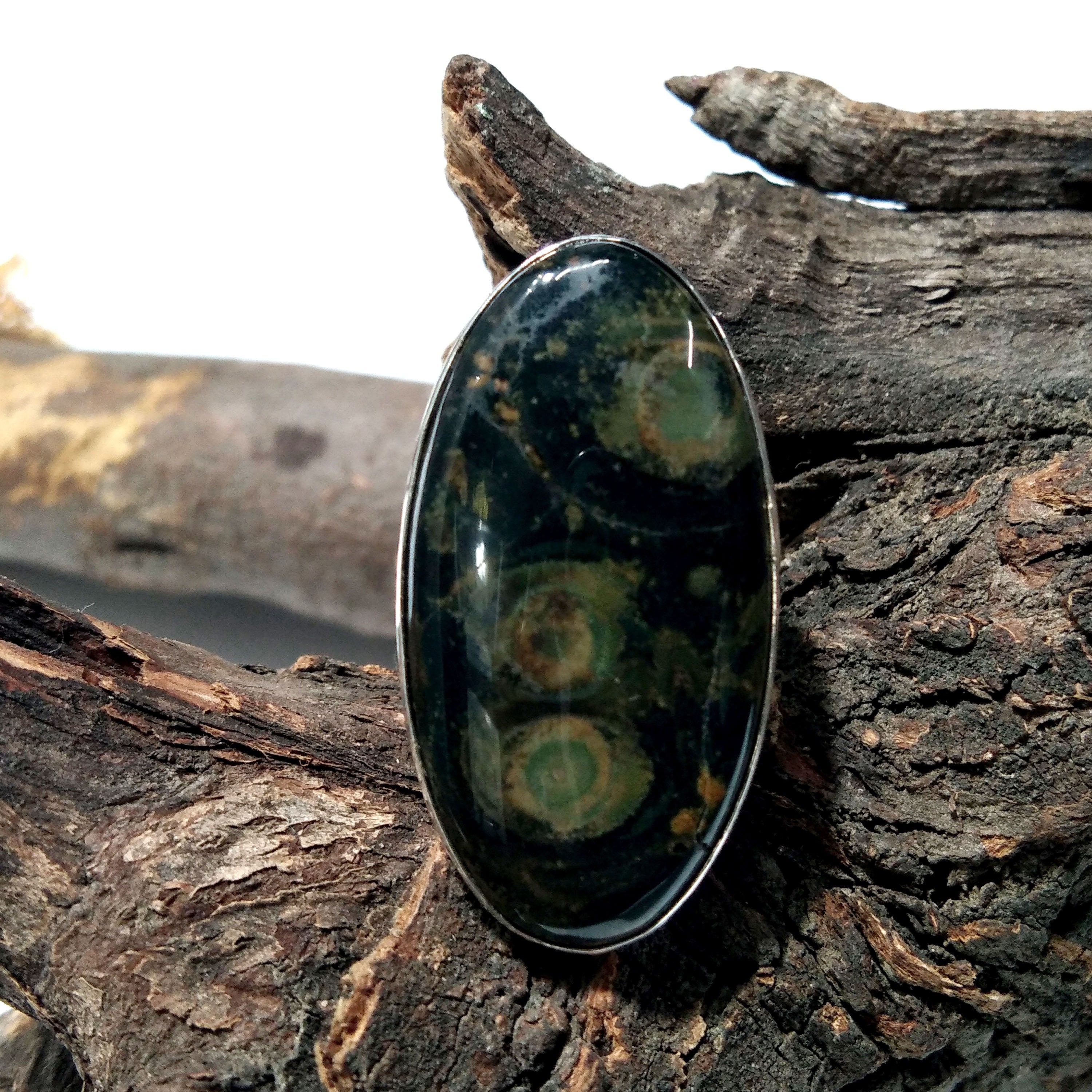 Natural Star Galaxy Jasper Gemstone Ring, 925 Solid Starling Silver Ring, Star Galaxy Stone Size 33x17 mm Handmade Ring, Gift Birthday Ring