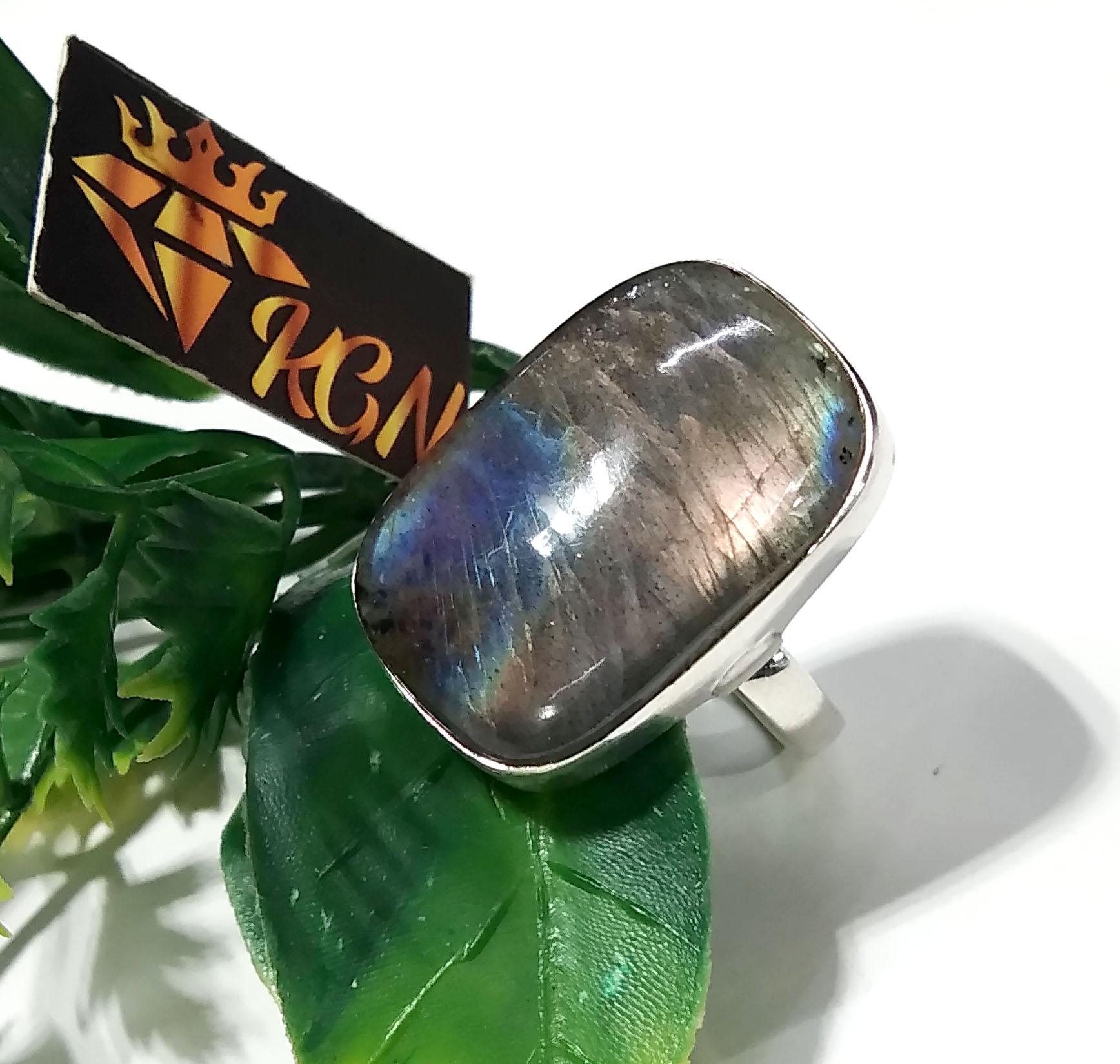 Natural Purple Fire Labradorite Gemstone Ring, Specrtolite Labradorite Ring, 925 Solid Sterling Silver Ring, Amazing Design Labradorite Ring