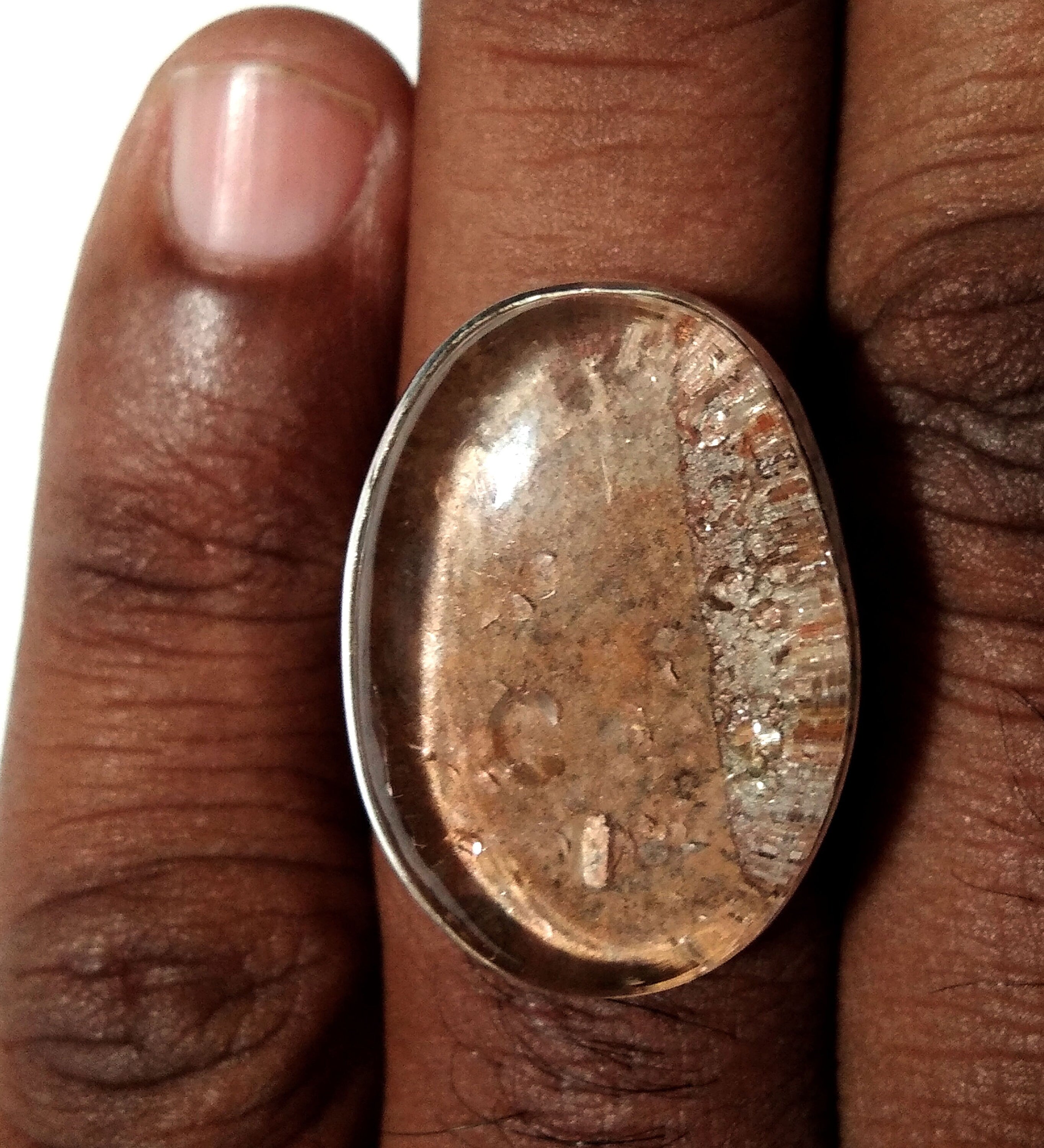 Garden Quartz Ring, Solid 925 Sterling Silver Jewelry, Natural Gemstone Lodolite Ring, Natural Amazing Design Gemstone Ring, Handmade Ring.