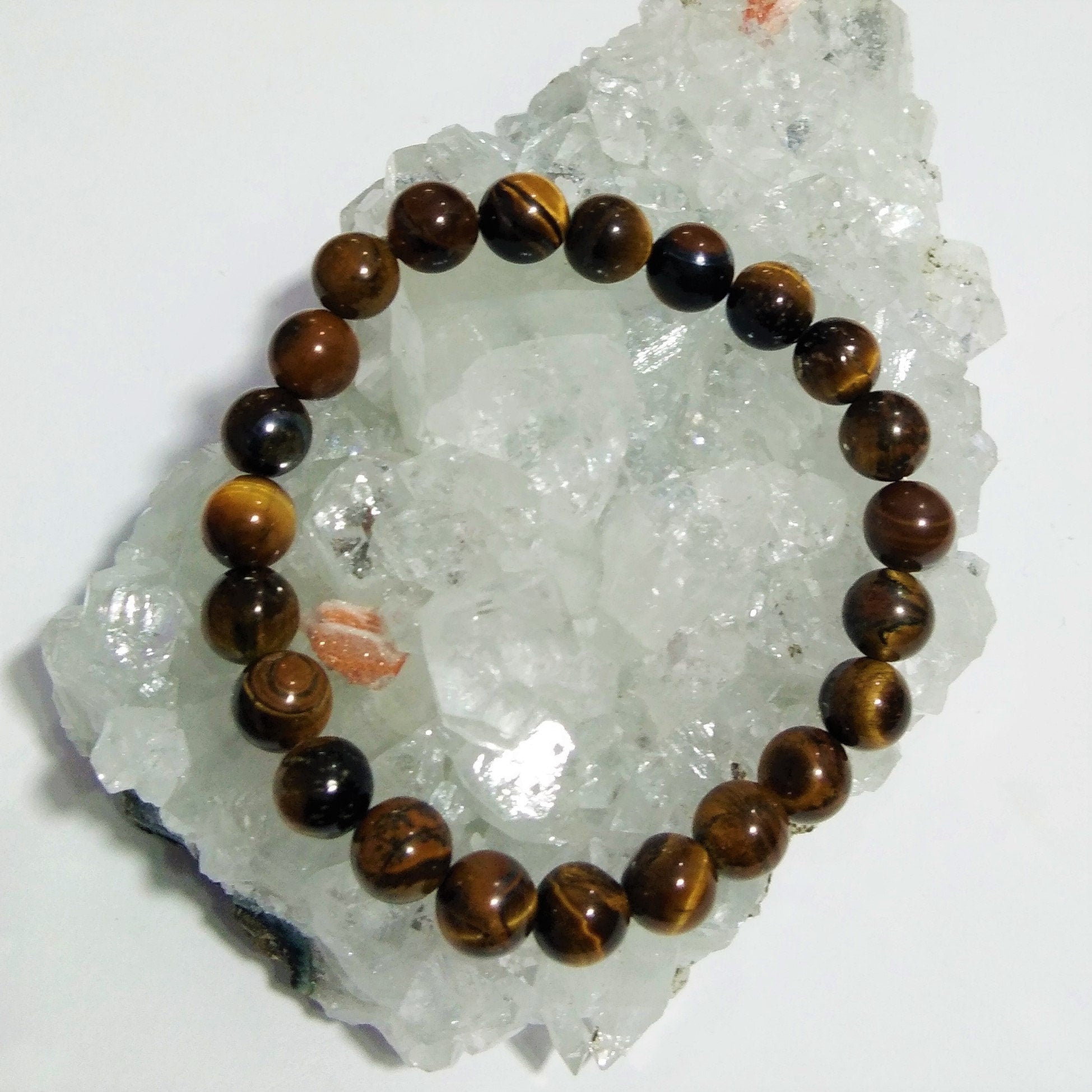 Natural Tigers Eye Bracelet Beads Gemstone, Anxiety Bracelet, Healing Bracelet Crystal Stone Size 8x8 mm Gift Easter day Bracelet