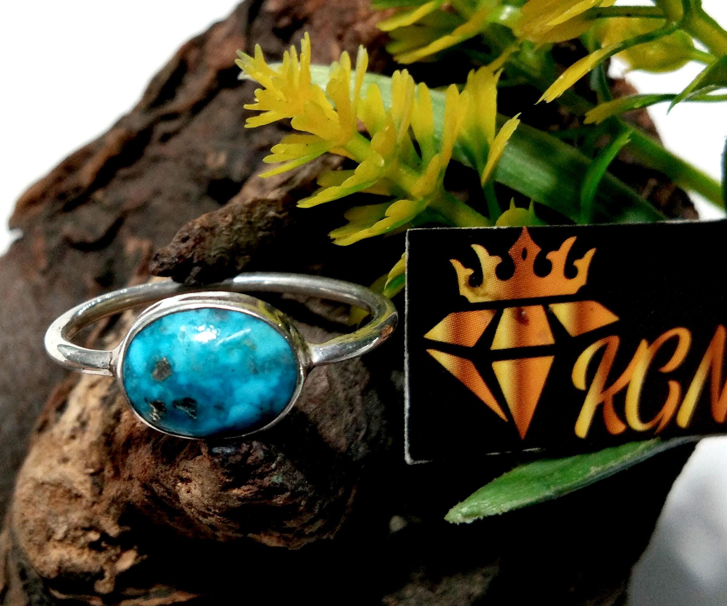 Very Beautiful Natural Persian Turquoise Gemstone Ring, 925 Solid Sterling Silver Ring Jewelry, Statement Ring, Gift Birthday Ring Jewelry