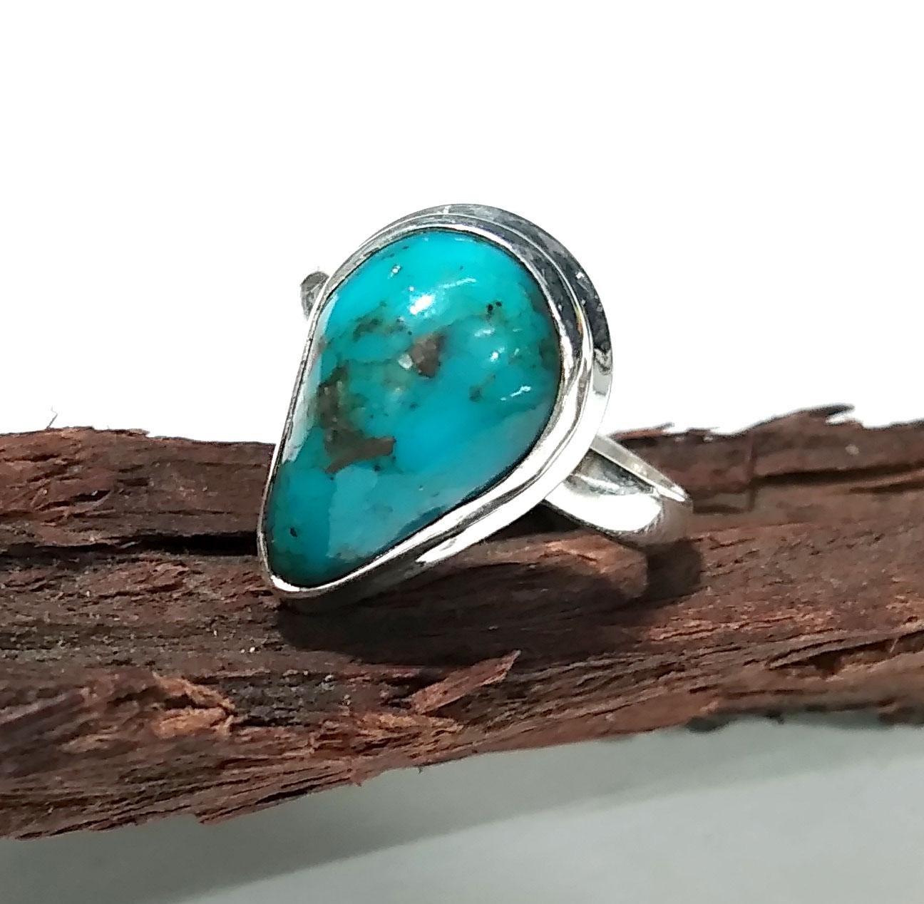 Natural High Quality Persian Turquoise Ring, 925 Sterling Silver Ring Jewelry, Gemstone Ring, Gift Birthday Ring, Handmade Jewelry Ring
