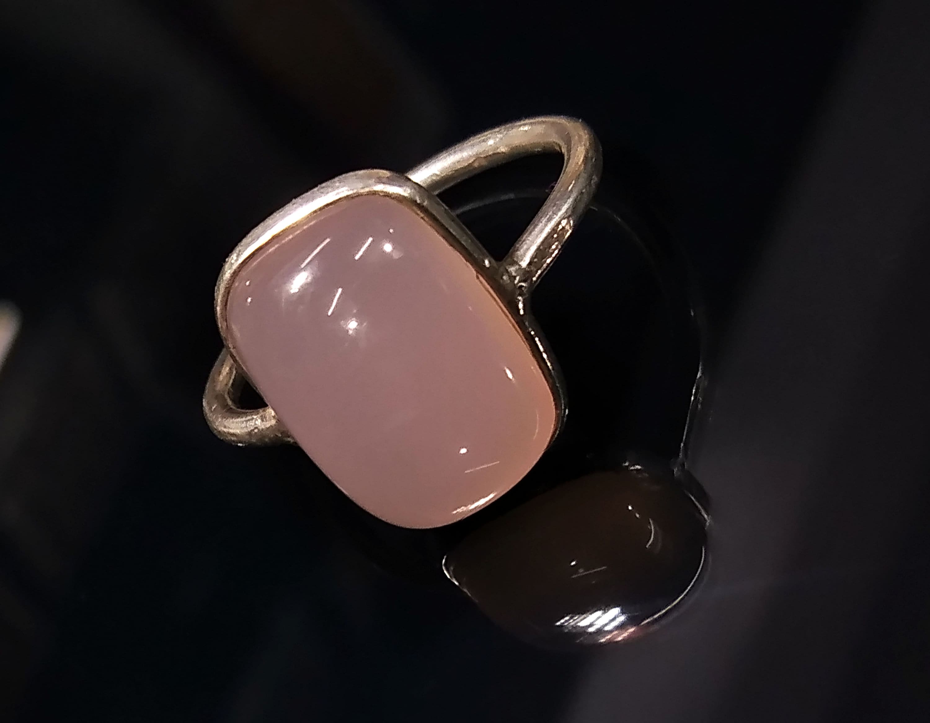 Natural Rose Quartz  Gemstone Ring, 925 Sterling Silver Ring, Beautiful Rose Quartz Stone Size 14x10mm Handmade Statement Gift Birthday Ring