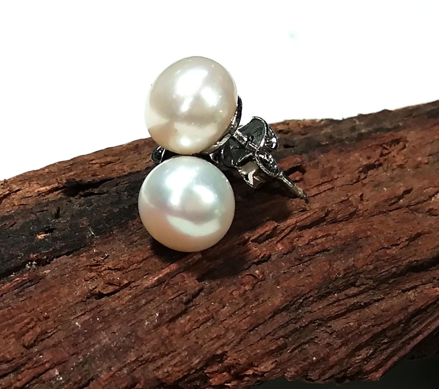Natural Freshwater Pearl Stud Earrings, 925 Starling Silver Studs Earring, Beautiful Freshwater Pearl Stud Earrings, Minimalist Jewelry Gift