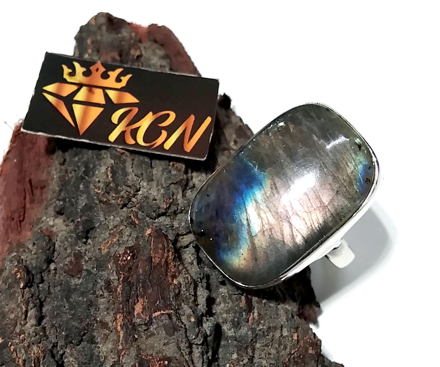 Natural Purple Fire Labradorite Gemstone Ring, Specrtolite Labradorite Ring, 925 Solid Sterling Silver Ring, Amazing Design Labradorite Ring