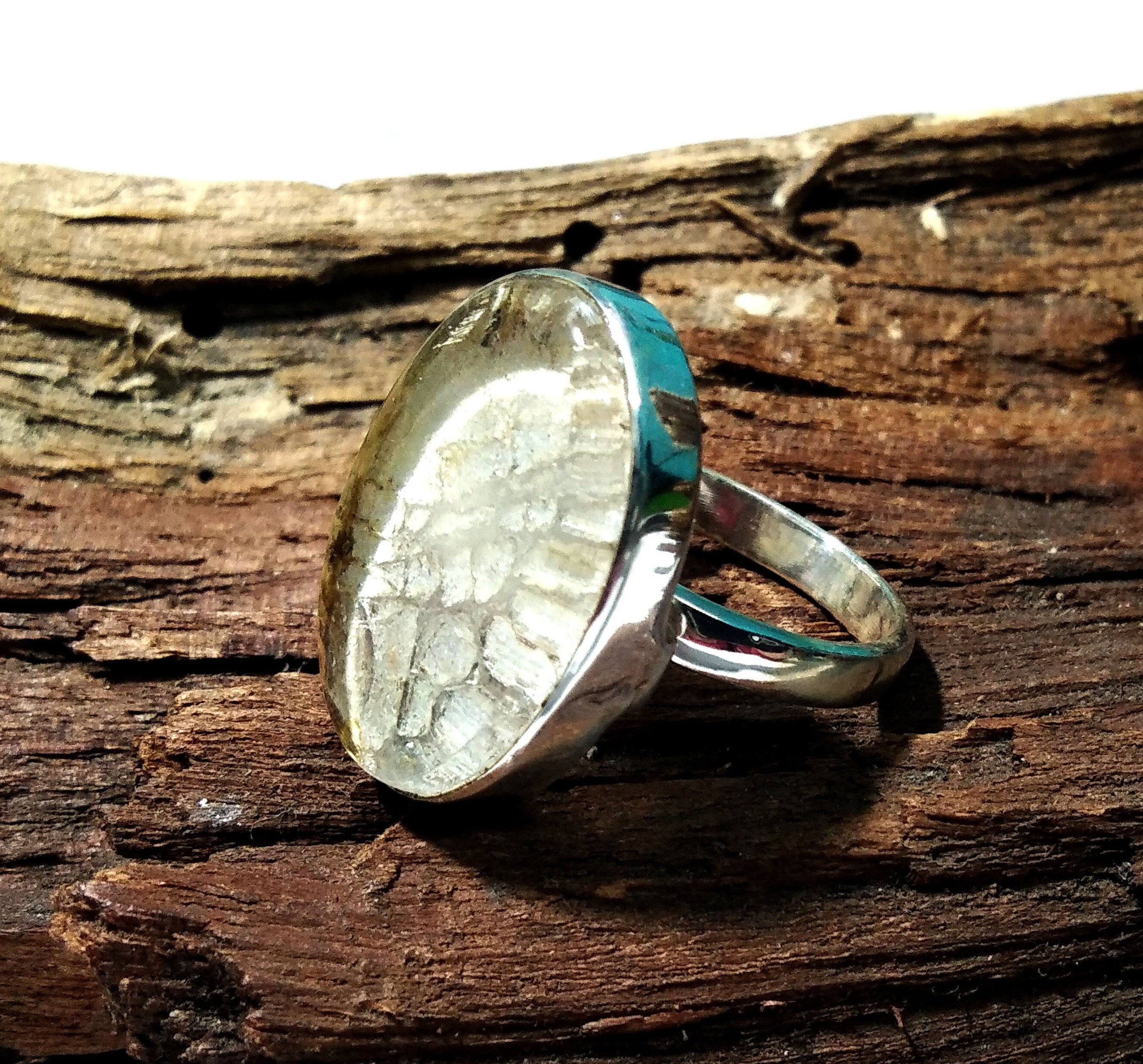 Garden Quartz Ring, Lodolite Ring, 925 Sterling Silver, Natural Gemstone, Silver Jewelry, Gemstone With Silver Ring, For Girls & Women Ring